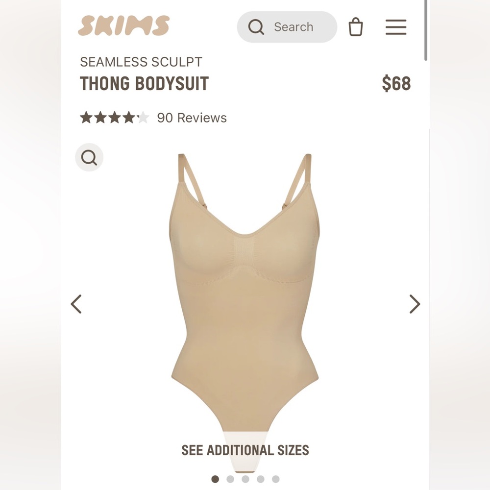 SKIMS SEAMLESS SCULPT THONG BODYSUIT